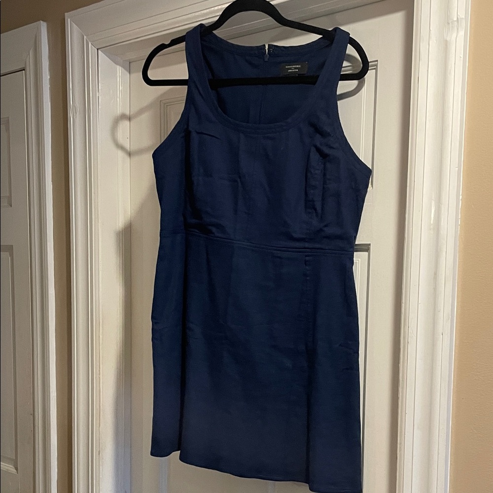 Banana Republic navy blue sleeveless shift dress